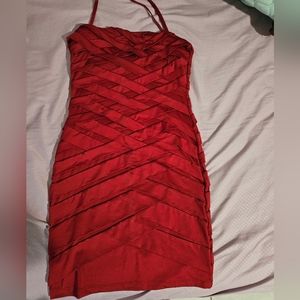 Bodycon red dress, size S